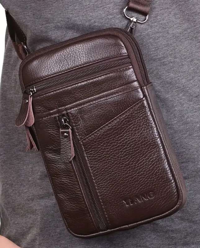 Genuine leather waist or sling bag