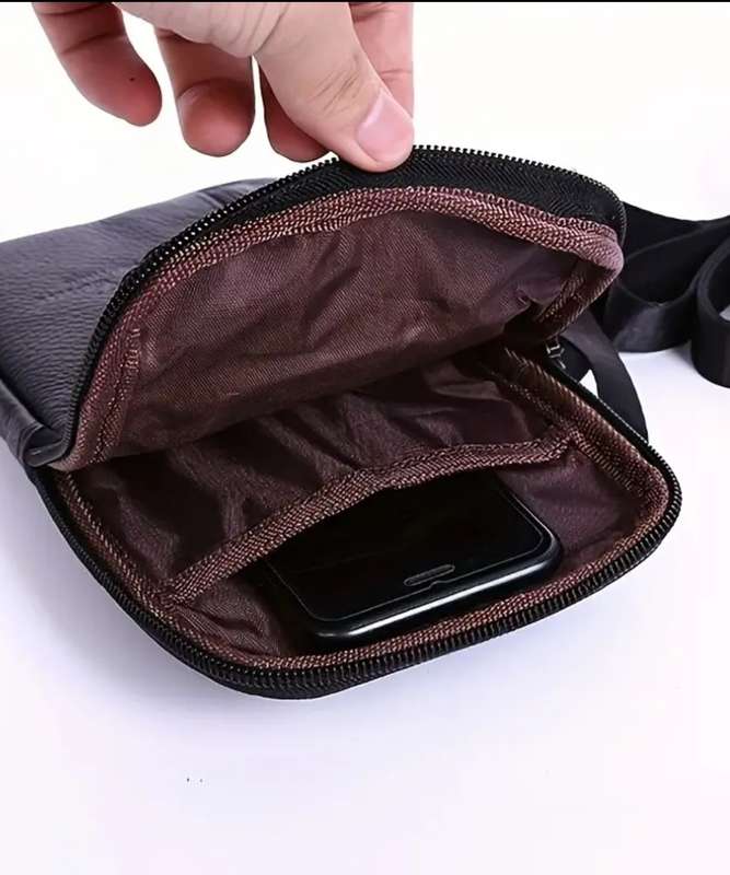 Genuine leather waist or sling bag