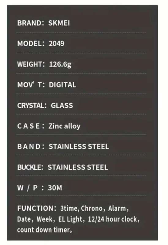 Skmei mens watch