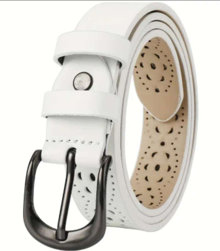 Genuine leather belt for woman