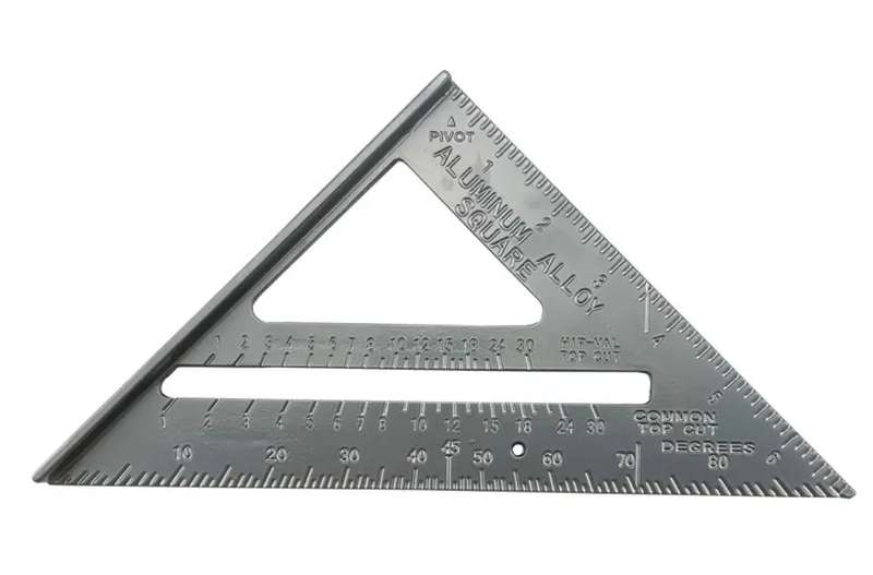 Cast aluminum carpenter square