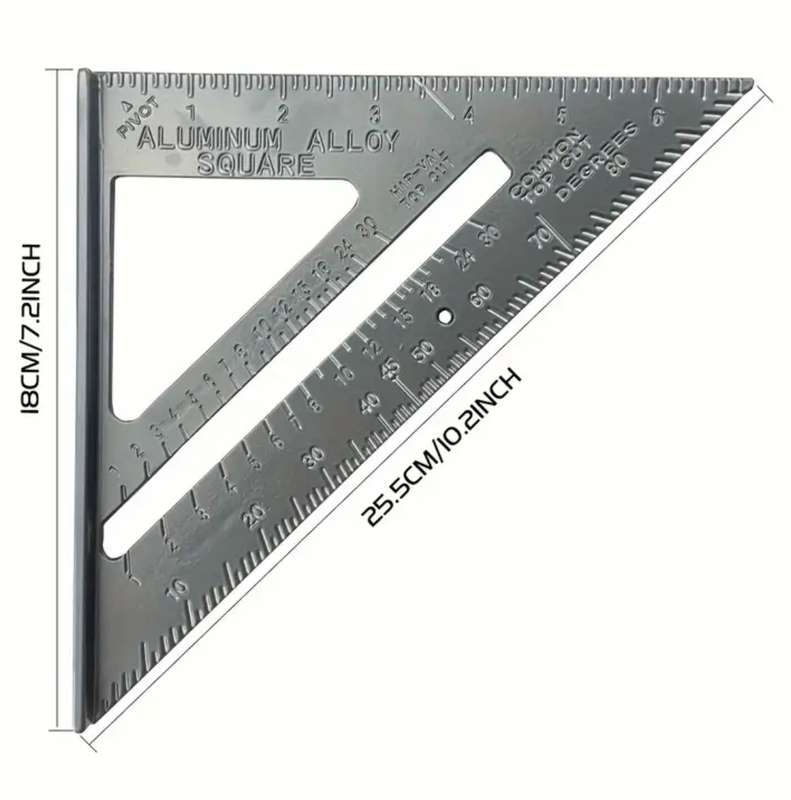 Cast aluminum carpenter square