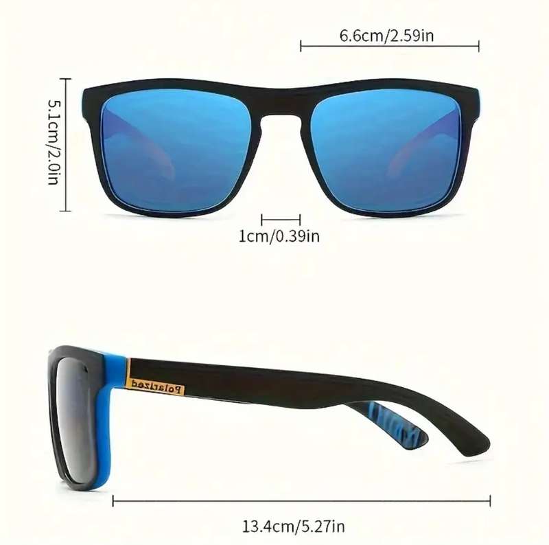 Polarized unisex sport sunglasses and protective case