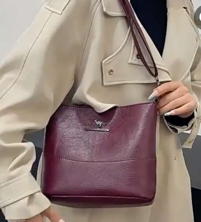 Cross body or shoulder sling bag - Red