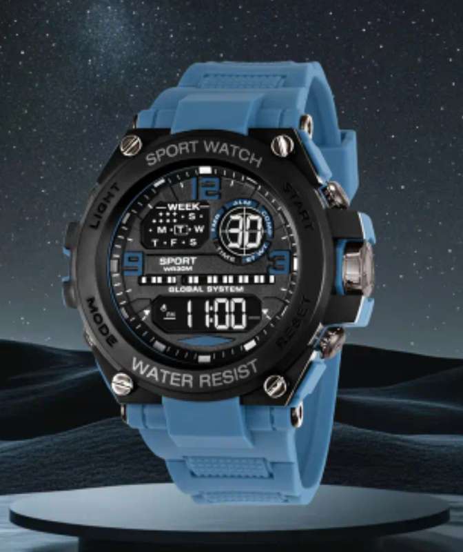 Mens digital sports watch