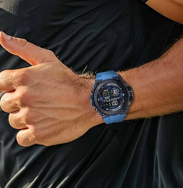 Mens digital sports watch