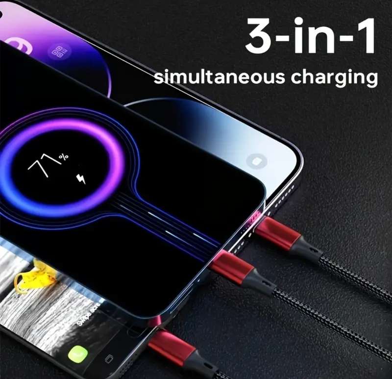 Must have charge cable- 3in1 USB C