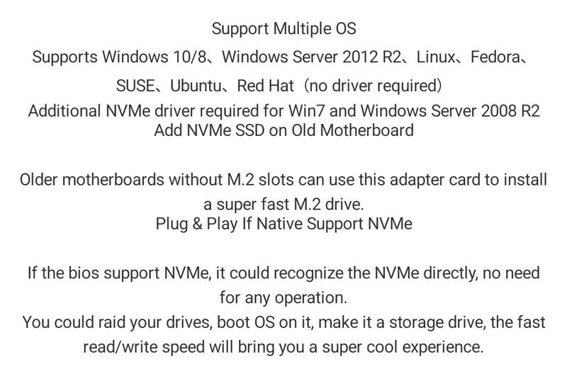 NVME to PCIe4 adapter card