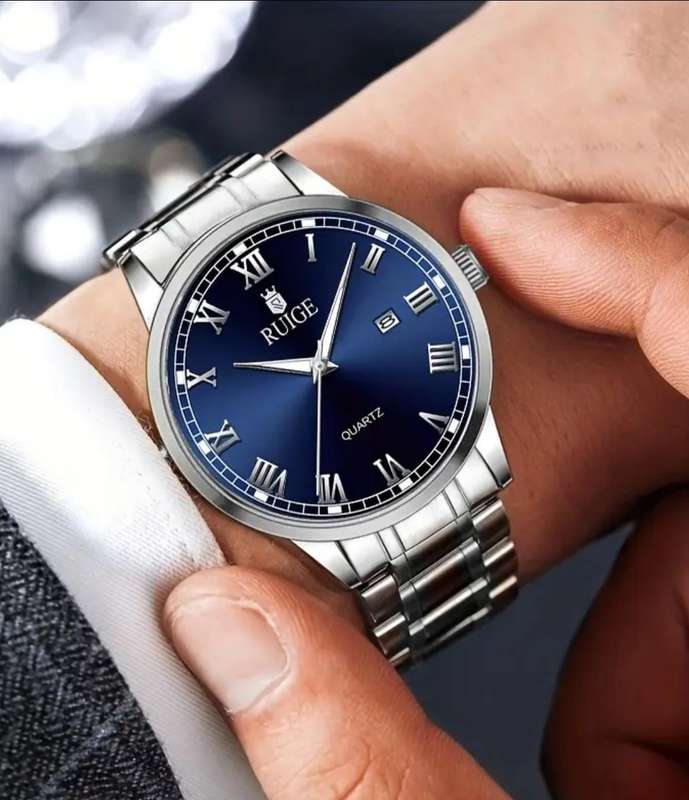 Branded Ruige full stainless steel Quarts watch