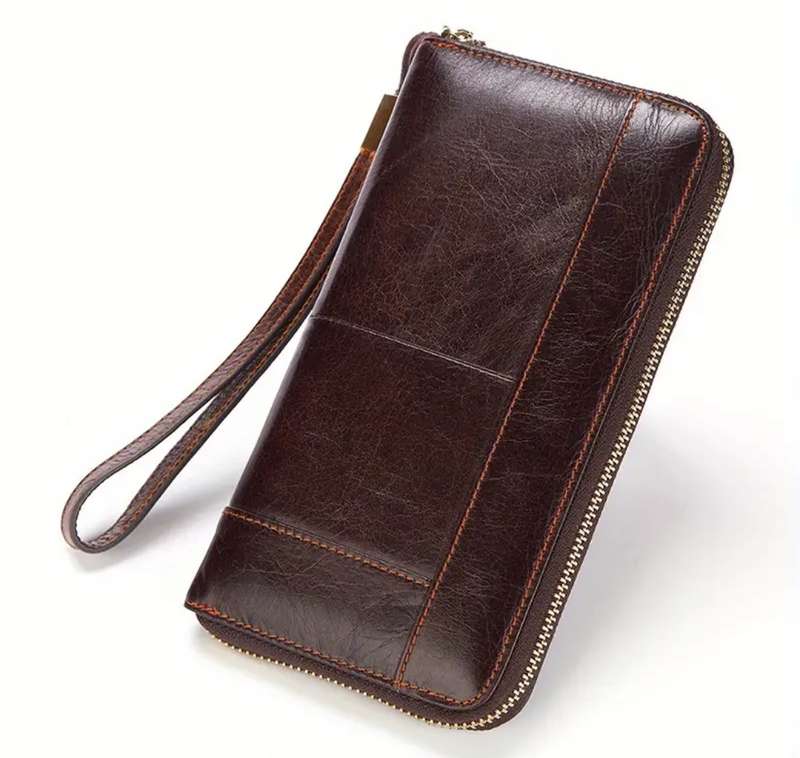 Genuine cowhide leather purse
