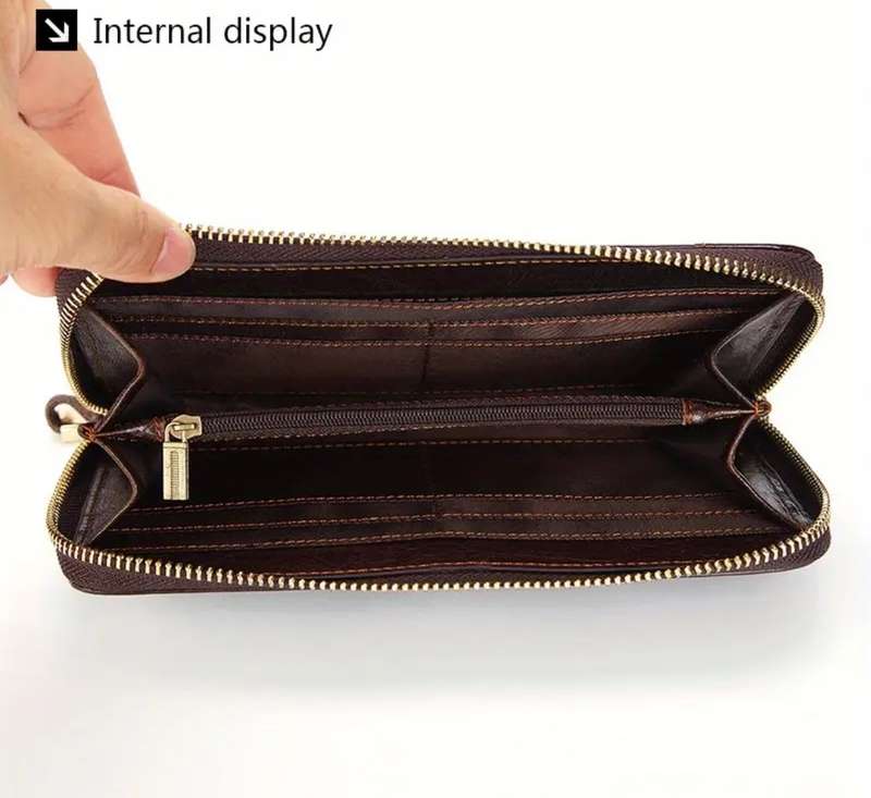 Genuine cowhide leather purse