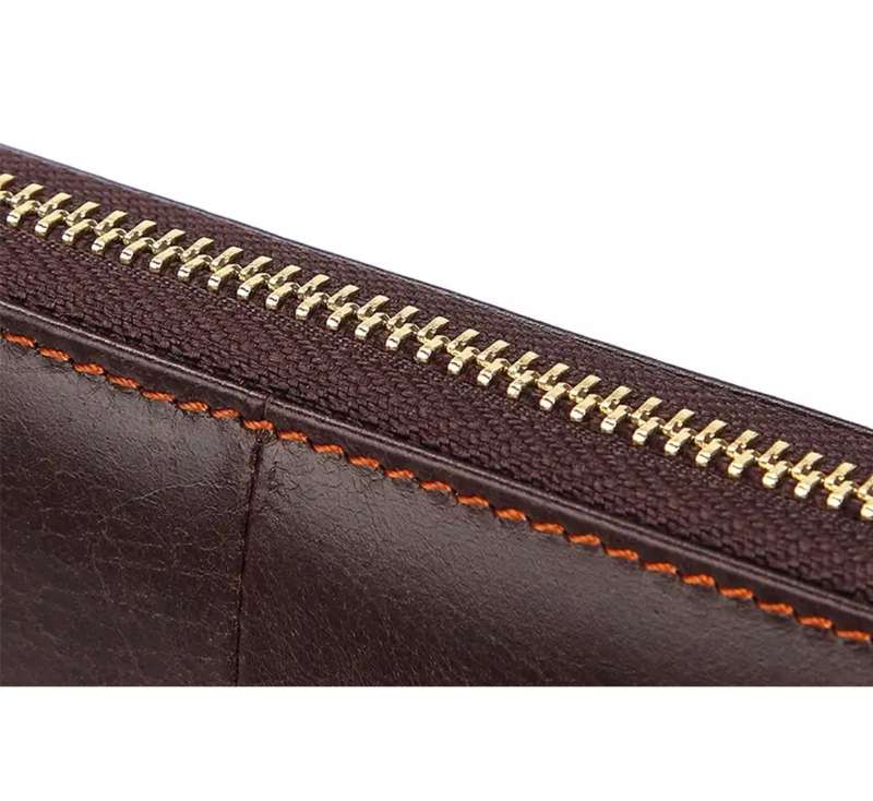Genuine cowhide leather purse