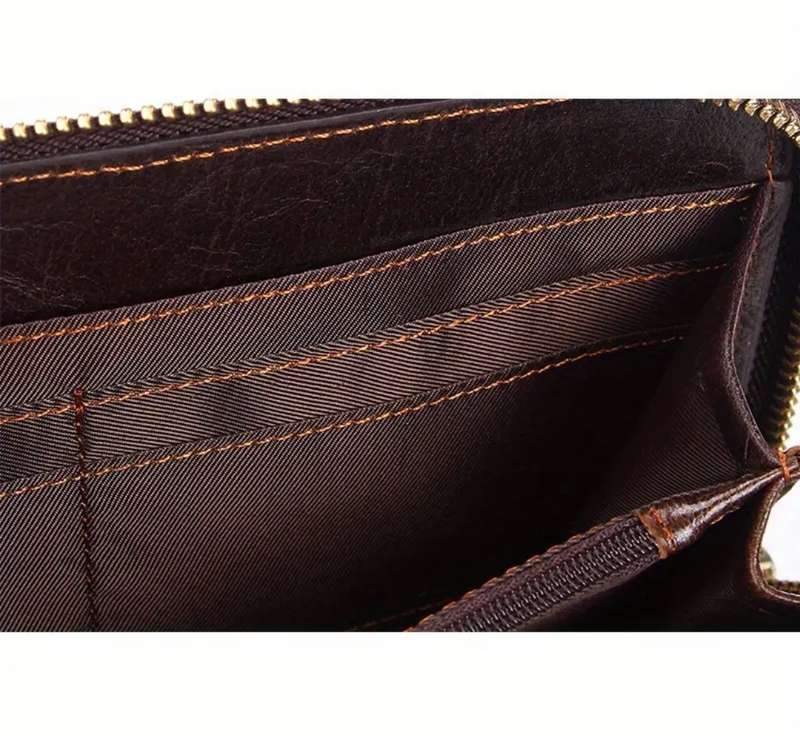 Genuine cowhide leather purse