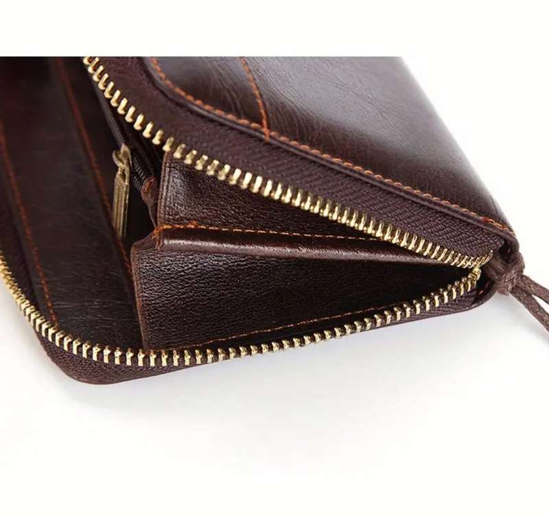 Genuine cowhide leather purse