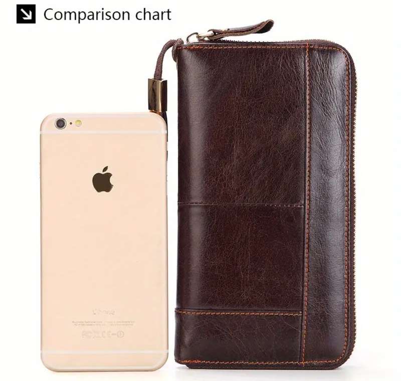 Genuine cowhide leather purse