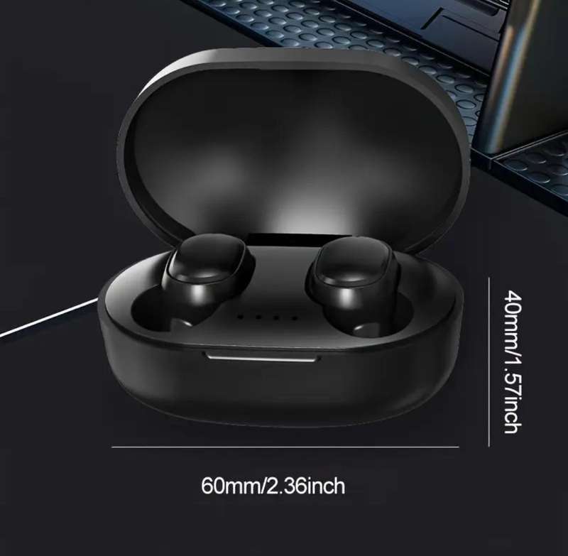 True wireless stereo earpods - black