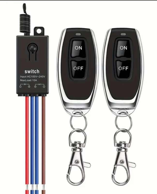 Remote control security lights switch