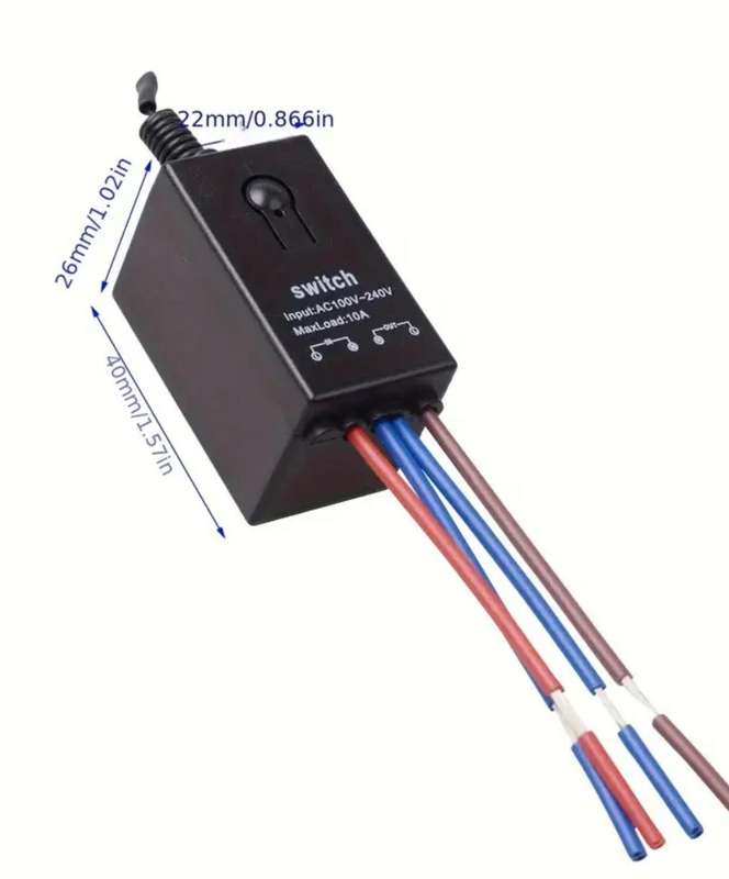 Remote control security lights switch