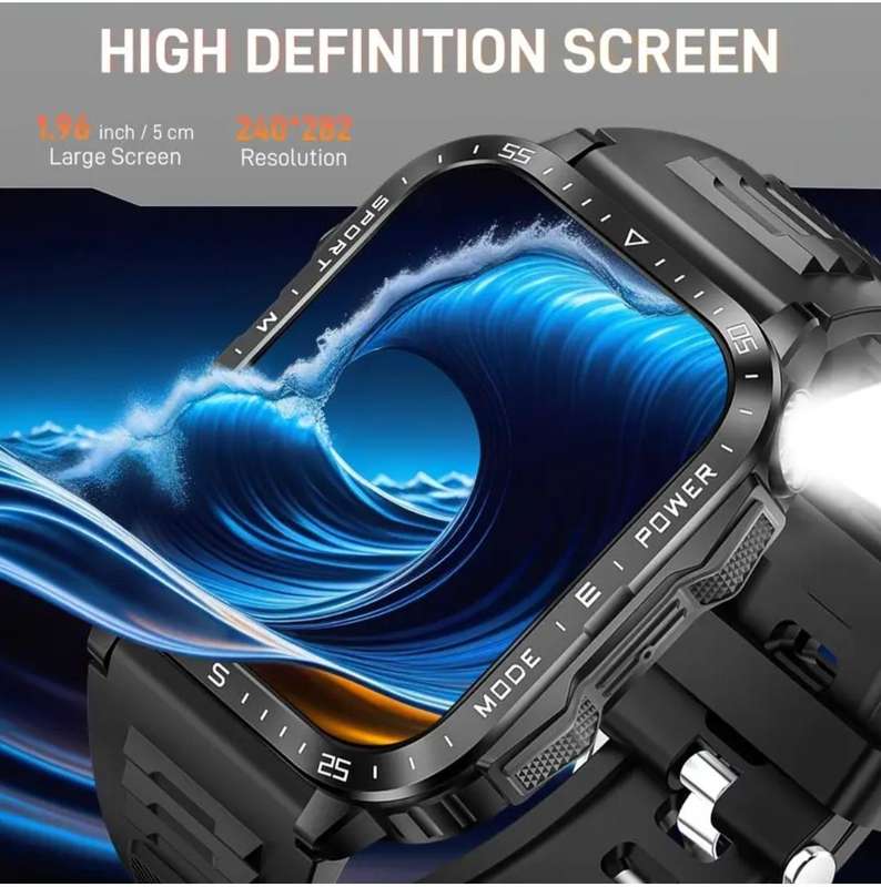 Black silicone smartwatch