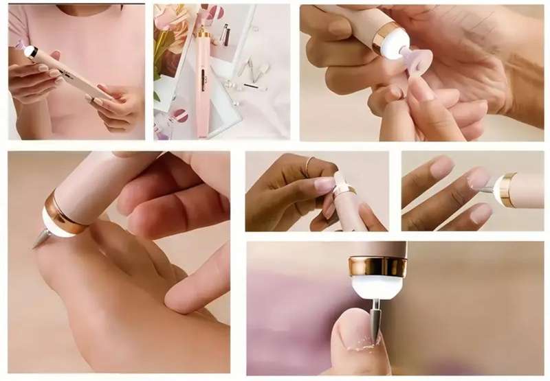 Rechargeable multifunction manicure set