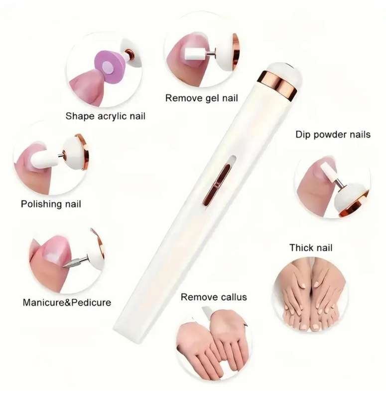 Rechargeable multifunction manicure set