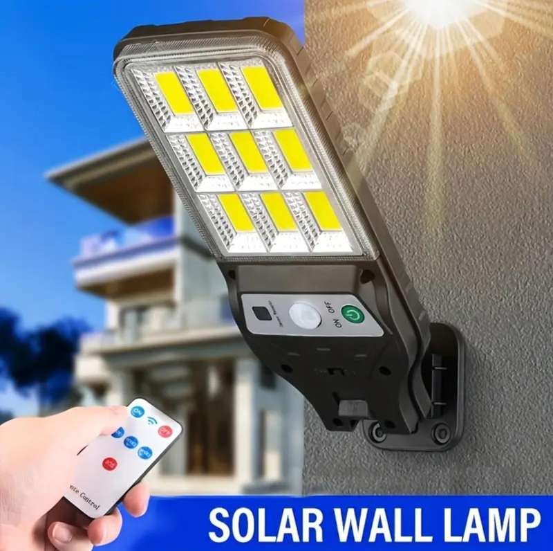 Solar remote control wall light