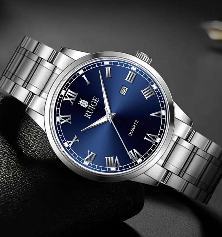 Branded Ruige full stainless steel Quarts watch