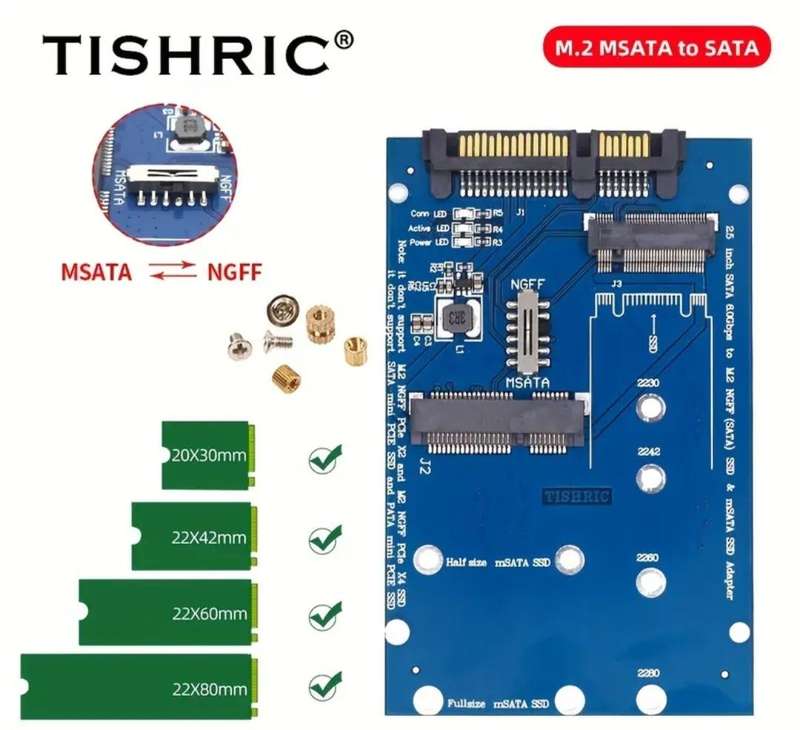 NGFF to SATA III interface card