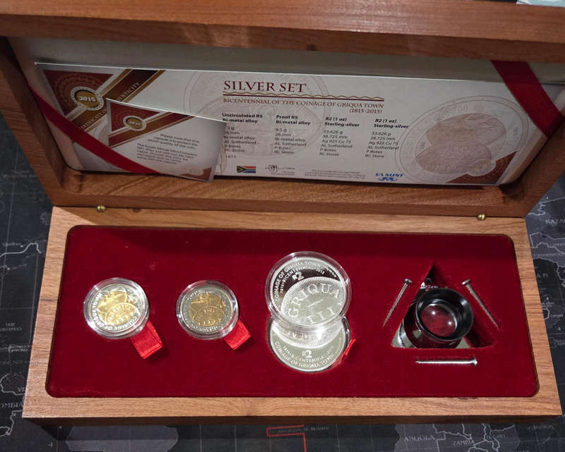 1815-2015  The coinage of Griqua Town Bicentenary coin set