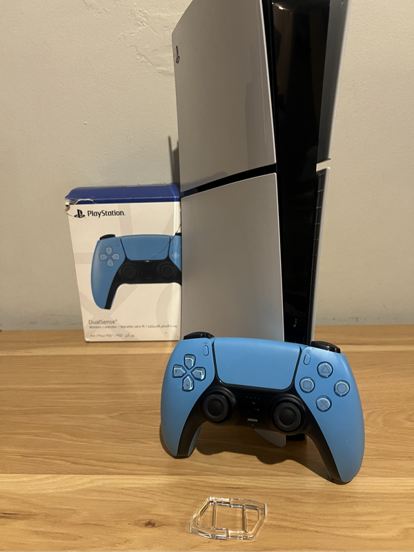 PS5 Slim Digital Edition  With Blue DualSense Controller