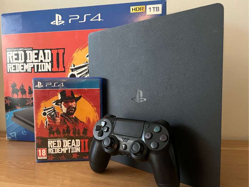 PlayStation 4 Slim 1TB Console + Red Dead Redemption 2  PS4 Bundle