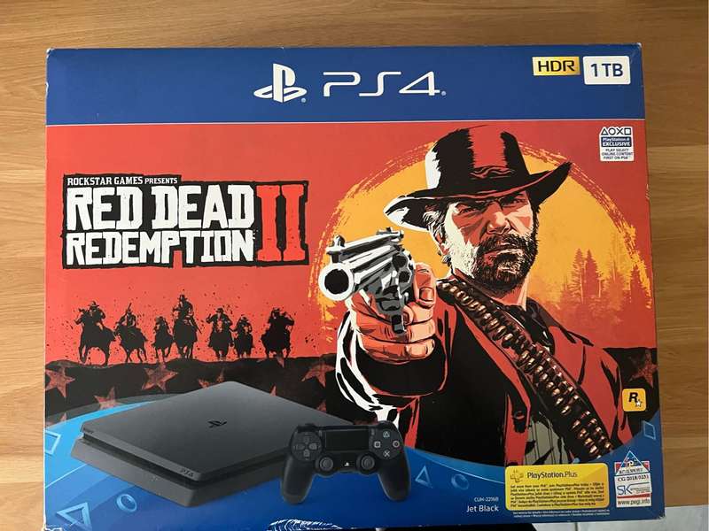 PlayStation 4 Slim 1TB Console + Red Dead Redemption 2  PS4 Bundle