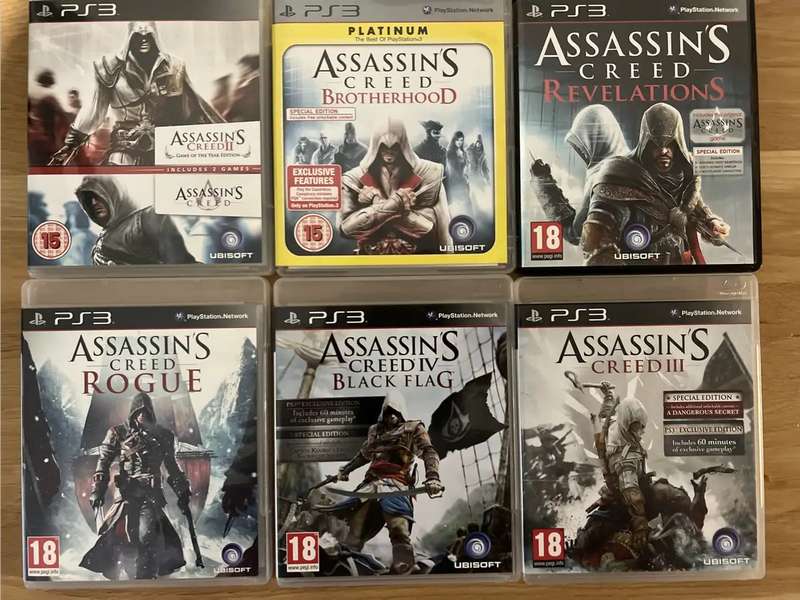 Assassins Creed PS3 Game Bundle  7 Games!