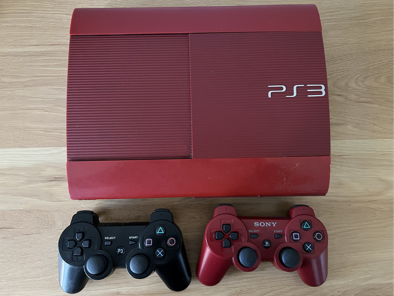 PS3 Super Slim Limited Edition (Red) loaded with 50games