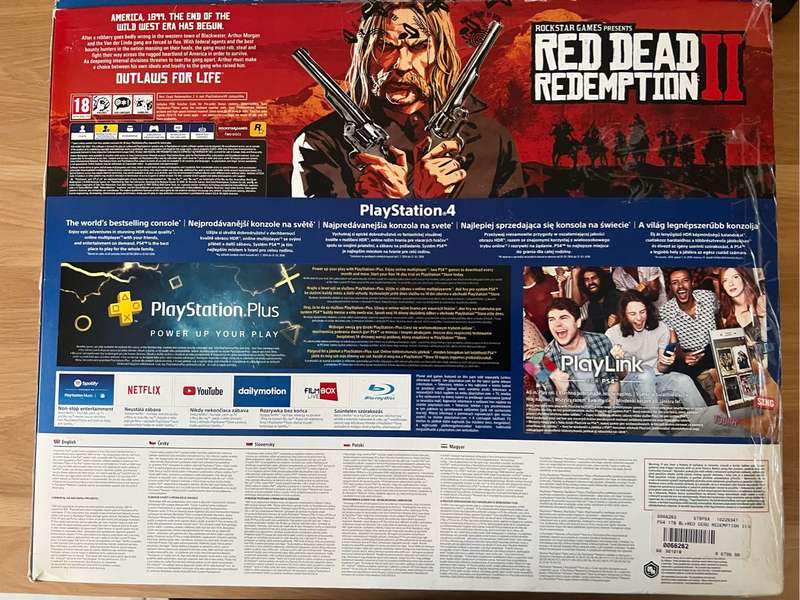 PlayStation 4 Slim 1TB Console + Red Dead Redemption 2  PS4 Bundle