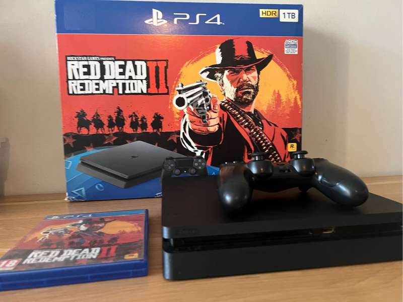 PlayStation 4 Slim 1TB Console + Red Dead Redemption 2  PS4 Bundle