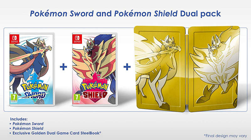 Pokémon Sword and Pokémon Shield Dual Pack Steelbook Edition - Brand New