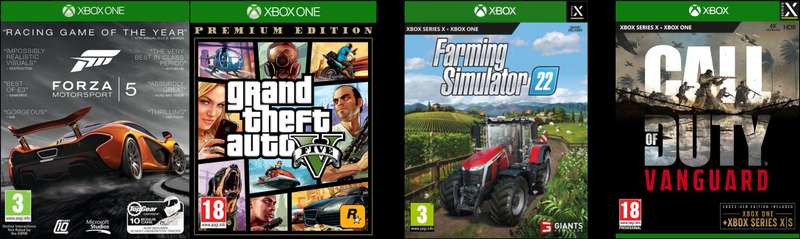 Xbox Games Bundle  4 Popular Titles Fast shipping