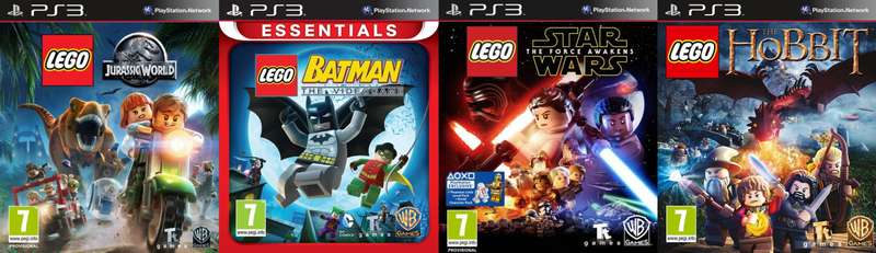 LEGO Game PS3 Bundle  4 Fun-Filled Adventures! 