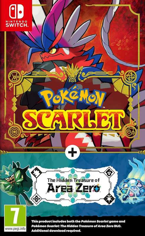 Pokémon Scarlet + The Hidden Treasure of Area Zero DLC (Nintendo Switch)