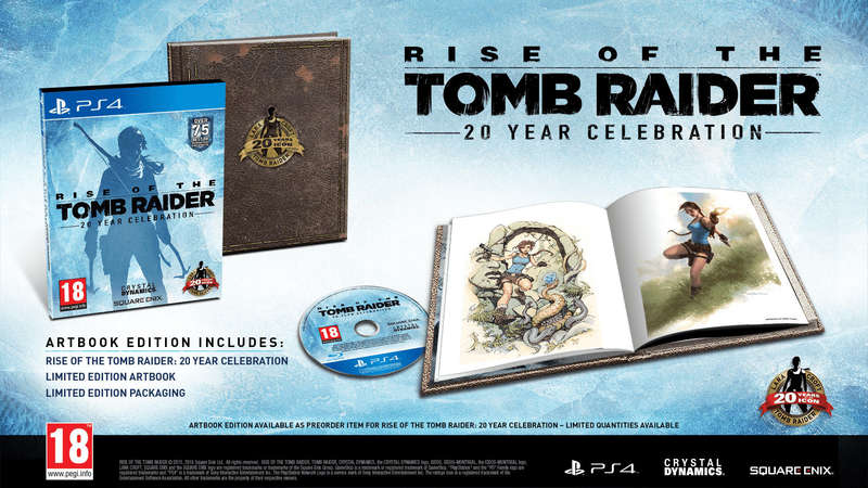 Rise of the Tomb Raider: 20 Year Celebration Edition (PS4) + Artbook