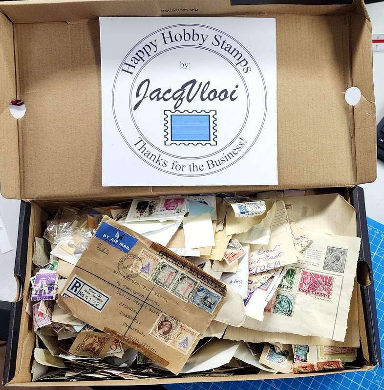 Happy Hobby Stamps Mystery Box 2: Unchecked Shoebox Full of UMM/MM/Used World Goodies!