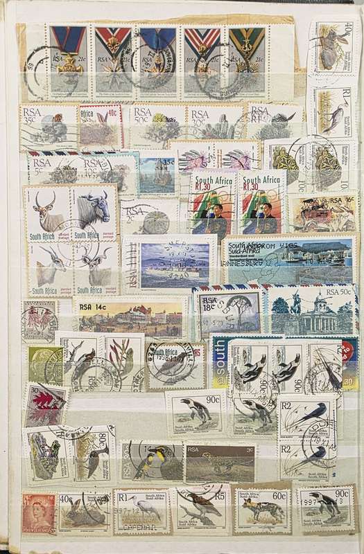 Prinz Stock Book: Old 60 White Page containing Various Countries - **Unchecked with Finds Possible**