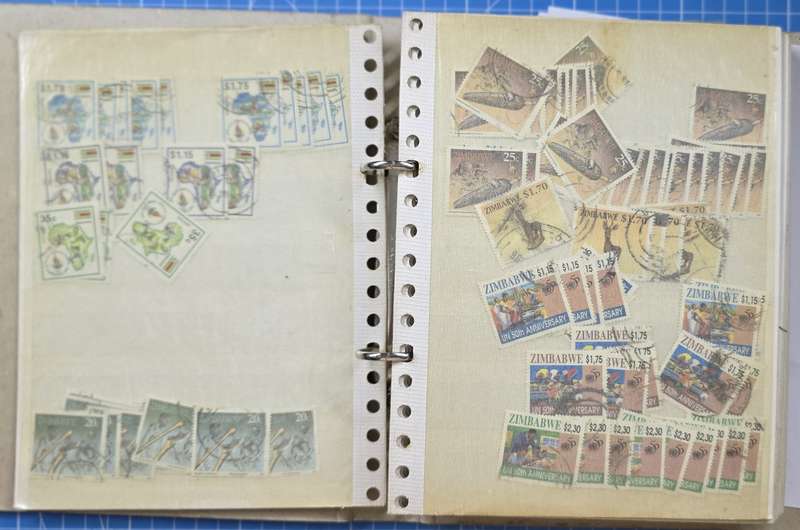 Stock File: Old 16 White Page/30 Sides with Various Countries Used -**Finds Possible**