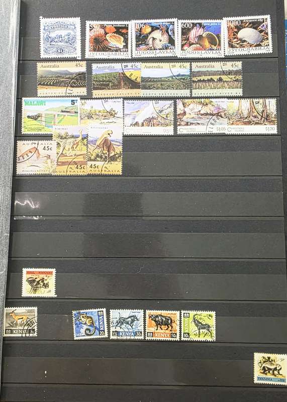 Stock Book: Old Used Black Page 16/32 with various Used (Finds Possible)