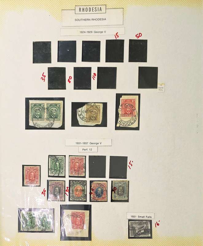 Old Stamp Album: Used/MM Rhodesia (Some Sets) - Finds Possible