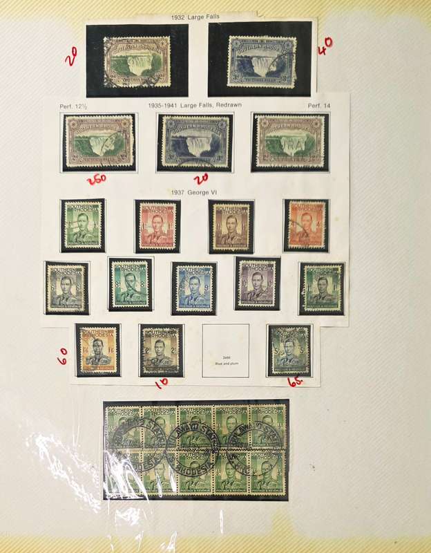 Old Stamp Album: Used/MM Rhodesia (Some Sets) - Finds Possible