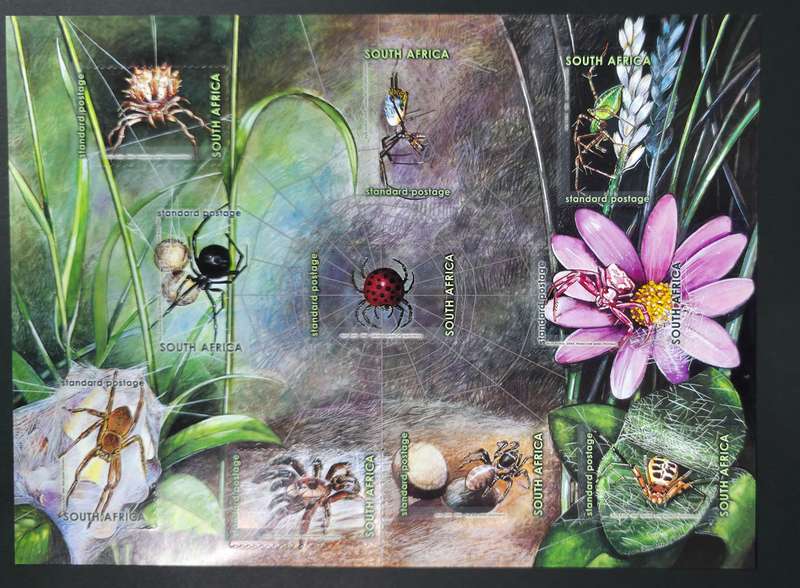 RSA 2004: Wonder World of Spiders: Self-adhesive Sheet UMM: SACC 1634
