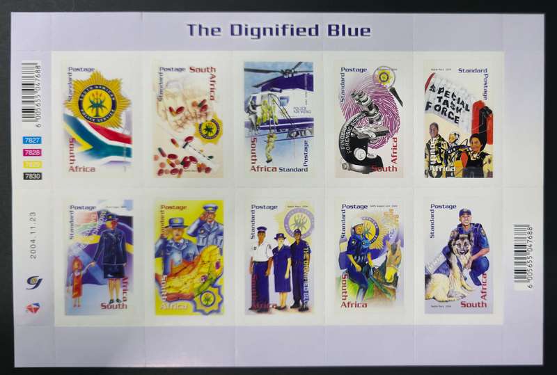 RSA 2004: The Dignified Blue - UMM Self-adhesive M/S: SACC 1691