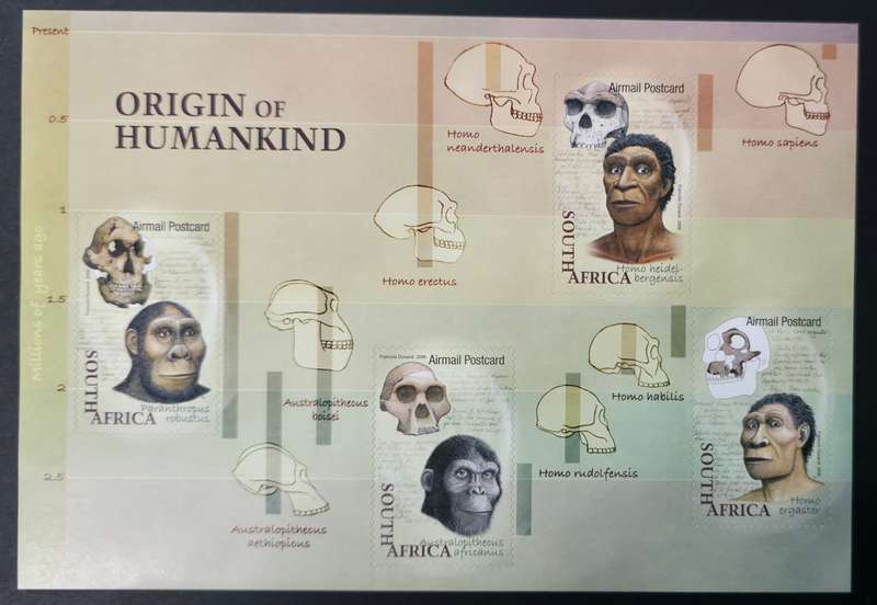 RSA 2006: Origin of Humankind - UMM Self-adhesive Sheet: SACC 1816